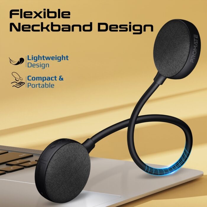Promate Hook-2 Neckband Wireless Stereo Speaker - Image 3