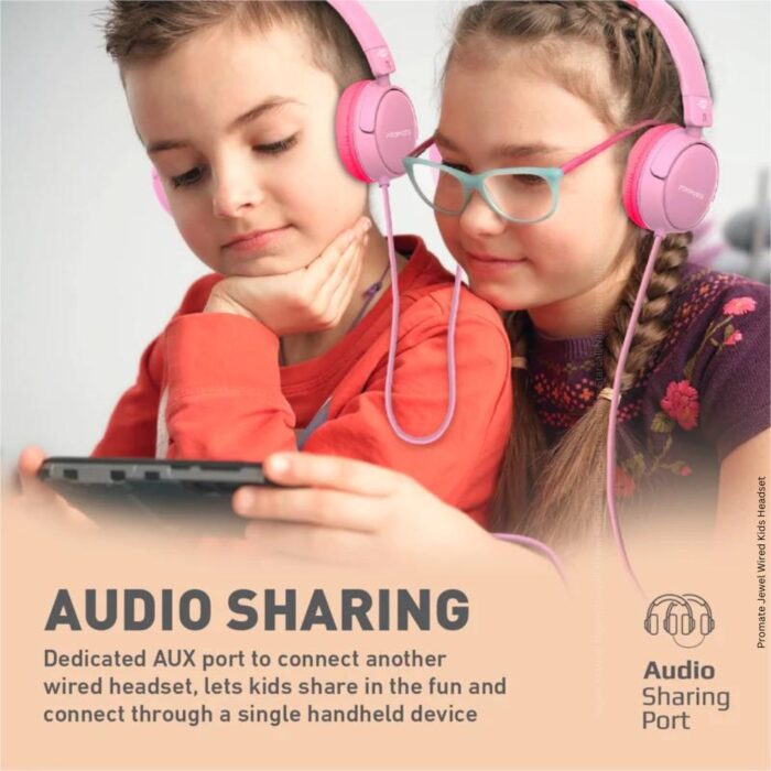 Promate Jewel Wired Kids Headset - Image 2