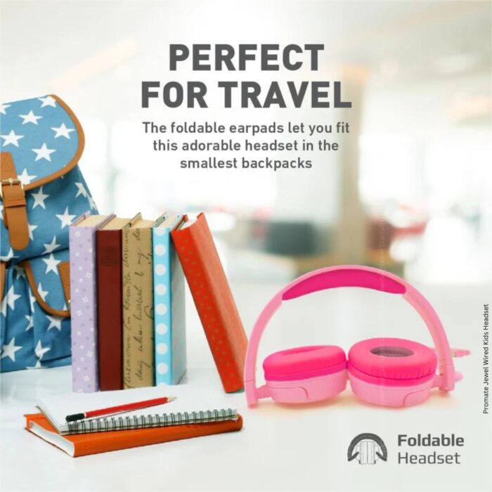 Promate Jewel Wired Kids Headset - Image 4