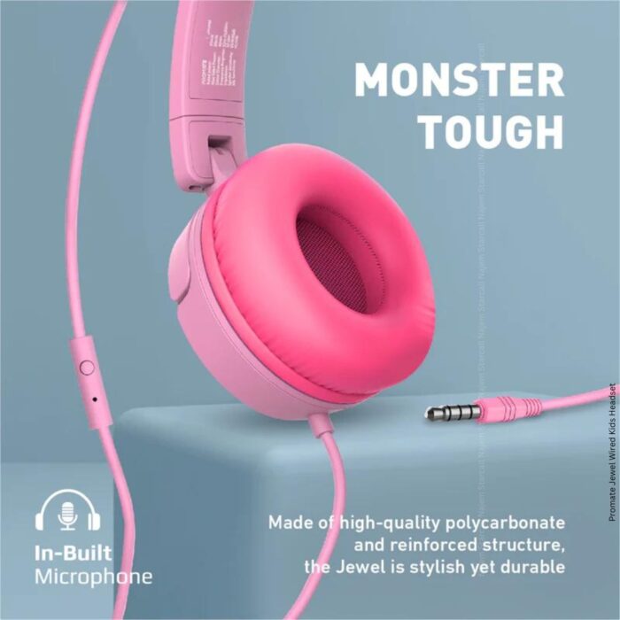 Promate Jewel Wired Kids Headset - Image 5