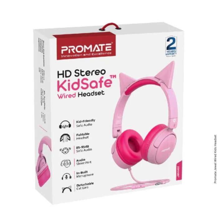 Promate Jewel Wired Kids Headset - Image 8
