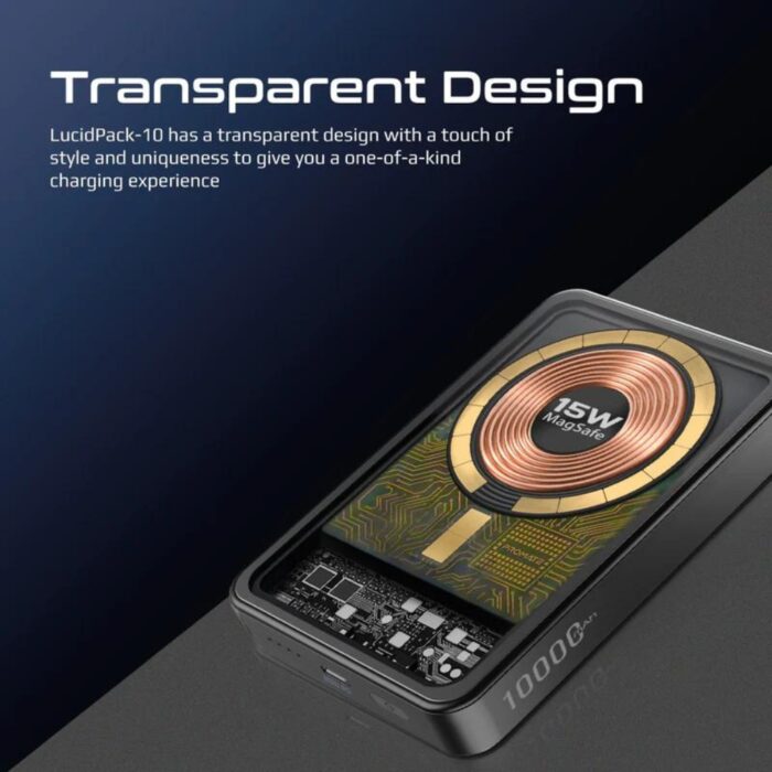 Promate Lucidpack-10 Transparent MagSafe Power Bank - Image 7