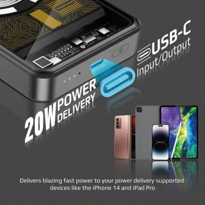Promate Lucidpack-10 Transparent MagSafe Power Bank - Image 2