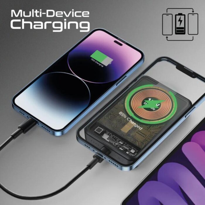 Promate Lucidpack-10 Transparent MagSafe Power Bank - Image 4