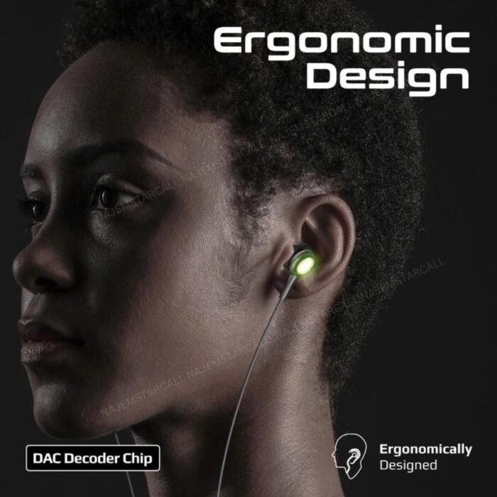 Promate LumiBuds-C Wired RGB Earphones - Image 6