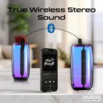 Promate LumiTower Portable Speaker with dynamic RGB lights - Image 2