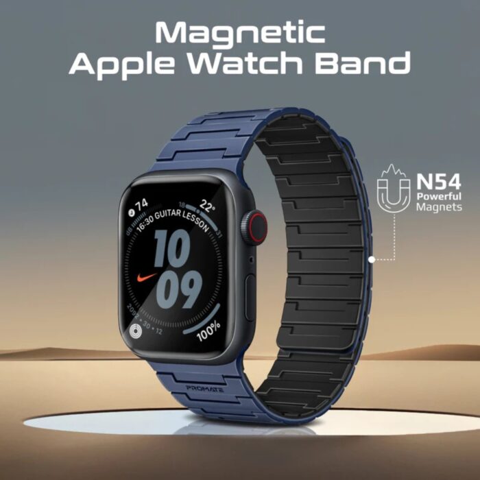 Promate MagBand-MS Premium Magnetic Silicone Watch Band - Image 2