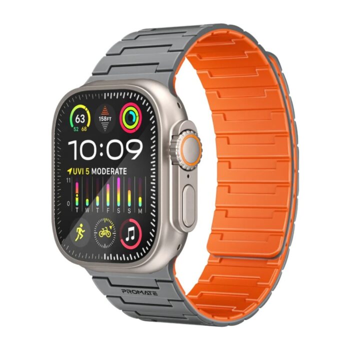 Promate MagBand-MS Premium Magnetic Silicone Watch Band - Image 7