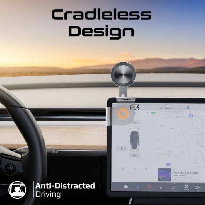 Promate MagHold-90 SecureGrip Cradleless Magnetic Smartphone Holder - Image 6