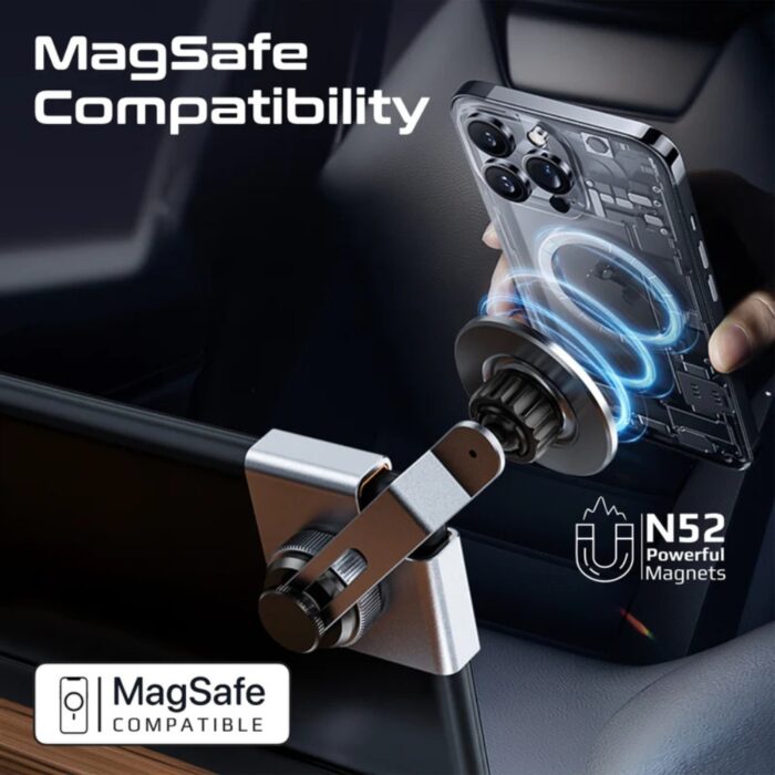 Promate MagHold-90 SecureGrip Cradleless Magnetic Smartphone Holder - Image 3