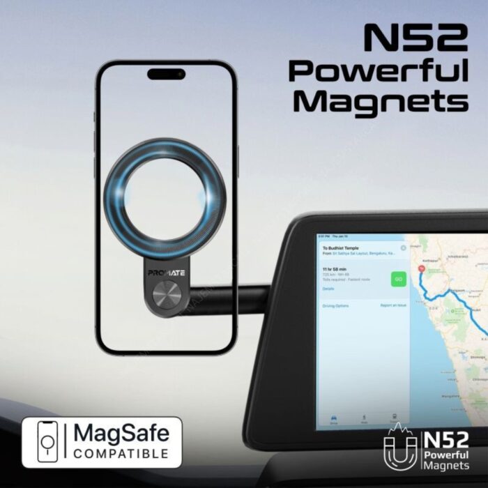 Promate MagHoop-GN MagGrip Magnetic Ring Phone Holder - Image 2