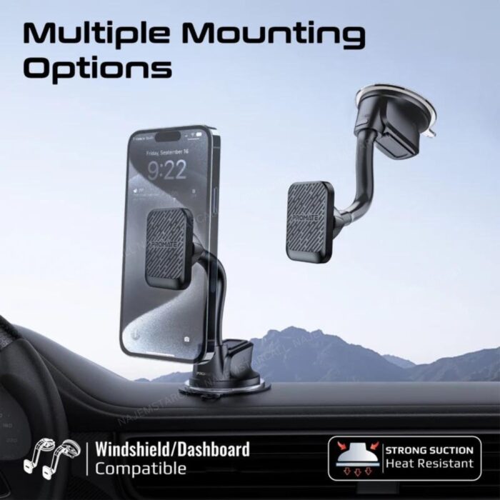 Promate MagMount-Pro Magnetic Smartphone Mount - Image 4