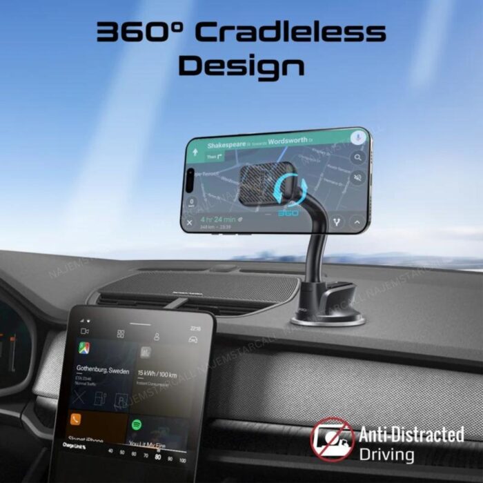 Promate MagMount-Pro Magnetic Smartphone Mount - Image 5
