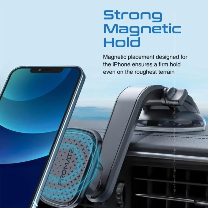 Promate MagMount-XL SecureGrip Magnetic Smartphone Holder - Image 2
