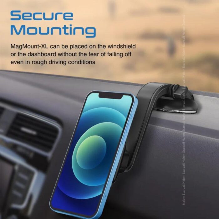 Promate MagMount-XL SecureGrip Magnetic Smartphone Holder - Image 4