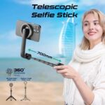 Promate MagStick MagSafe Compatible Foldable Selfie Stick - Image 2