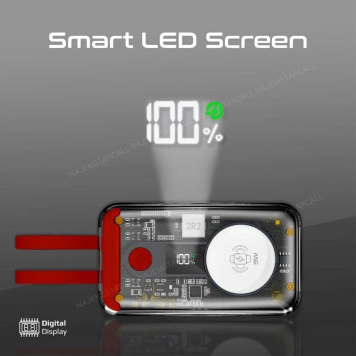 Promate Mavrix 35W Transparent Power Bank - Image 10