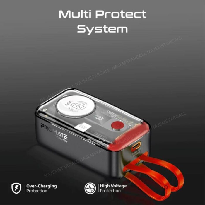 Promate Mavrix 35W Transparent Power Bank - Image 9