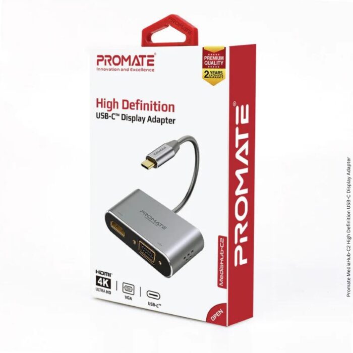 Promate MediaHub-C2 High Definition USB-C Display Adapter - Image 7