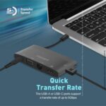 Promate MediaHub-C6 6 in 1 USB-C Media Hub 100W PD - Image 5