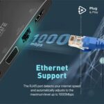 Promate MediaHub-C6 6 in 1 USB-C Media Hub 100W PD - Image 6