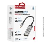 Promate MediaLink-8K 8K@60Hz CrystalClarity USB-C to HDMI Adapter - Image 5