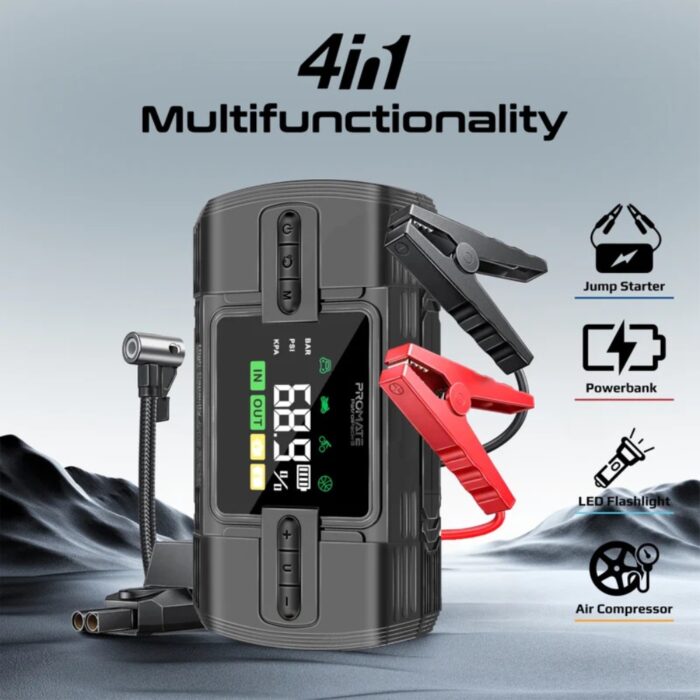 Promate PatrolPack-3 1200A 12V Jump Starter - Image 2
