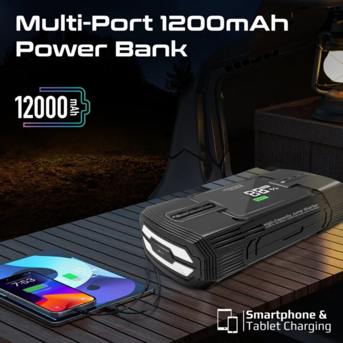 Promate PatrolPack-3 1200A 12V Jump Starter - Image 6