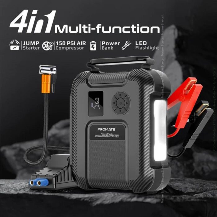 Promate Patrolpack 1200A 12V Heavy Duty Car Jump Starter - Image 2