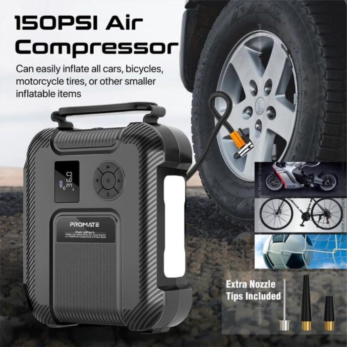 Promate Patrolpack 1200A 12V Heavy Duty Car Jump Starter - Image 5