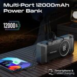 Promate PatrolPack-2 2000A 12V Jump Starter Power Bank Air Compressor LED Flashlight - Image 3