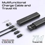 Promate Perk Compact All in 1 Charging Cable and Travel Kit - Image 3