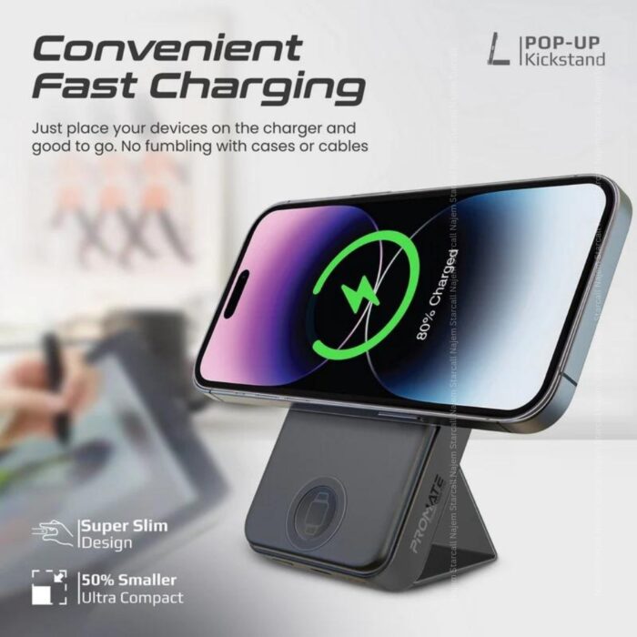 Promate PowerMag-Trio SuperCharge MagSafe Power Bank - Image 7