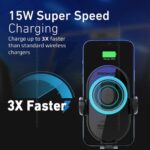 Promate PowerMount 15W Car Wireless Charger - Image 4
