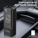 Promate PowerPump 150PSI Portable Air Compressor Power Bank LED Flashlight - Image 7
