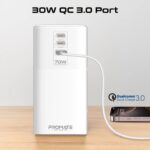 Promate PowerTower-70W Multi-Port Charging Station with Quad AC Sockets - Image 5