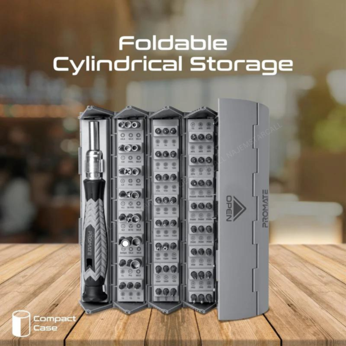 Promate ProTools-126M 126 Piece Cylindrical Magnetic Screwdriver Kit - Image 3