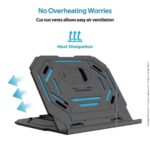 Promate Procooler-1 Foldable Laptop and Smartphone Riser Stand - Image 4