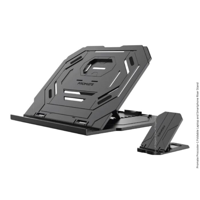 Promate Procooler-1 Foldable Laptop and Smartphone Riser Stand - Image 2