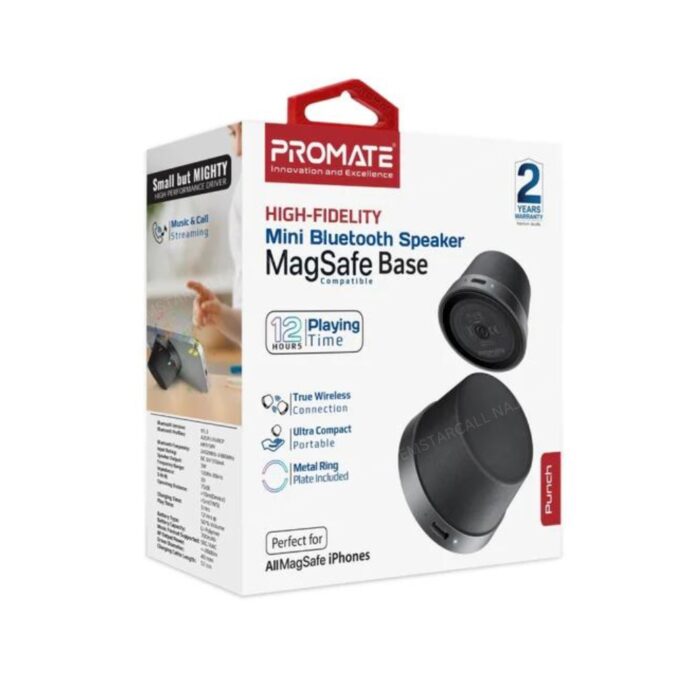 Promate Punch Mini Bluetooth Speaker with MagSafe - Image 9