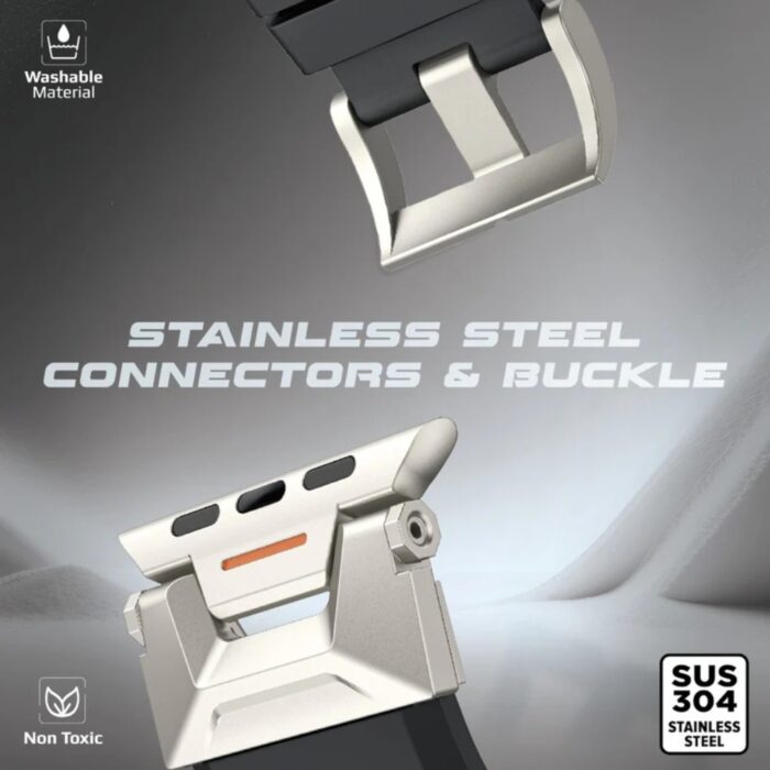 Promate SilicaBand-Pro Flouro-Rubber Watch Band - Image 3