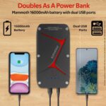 Promate SparkTank-16 1200A 12V Car Battery Booster with 16000mAh PowerBank - Image 3
