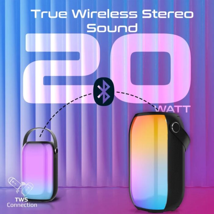 Promate Spectro-20 HD 20W RGB True Wireless Speaker - Image 2