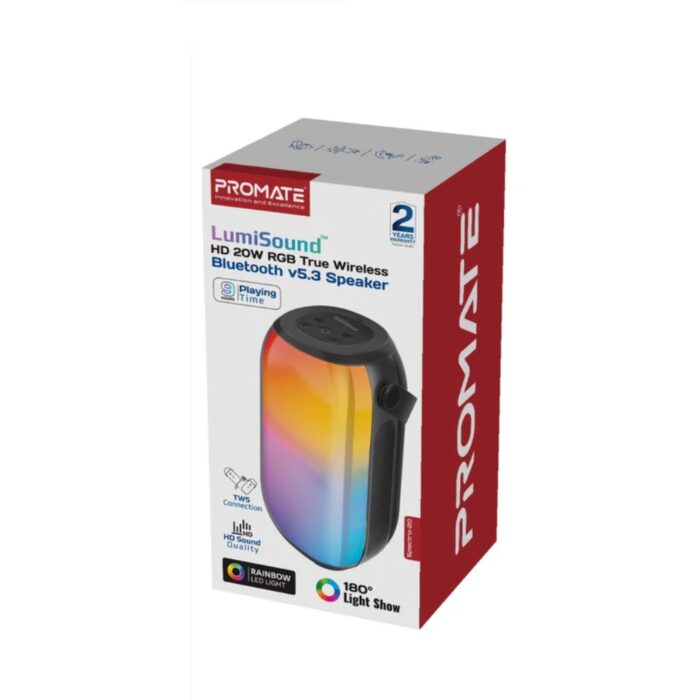 Promate Spectro-20 HD 20W RGB True Wireless Speaker - Image 5