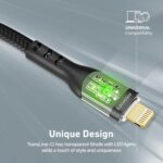 Promate TransLine-Ci 27W Power Delivery USB-C to Lightning Cable - Image 4