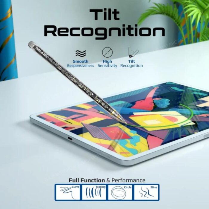 Promate Transpen Transparent Precision Active Stylus Pen with Palm Rejection - Image 3