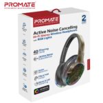 Promate TransTune RGB Lights Active Noise Cancelling Headphones - Image 5