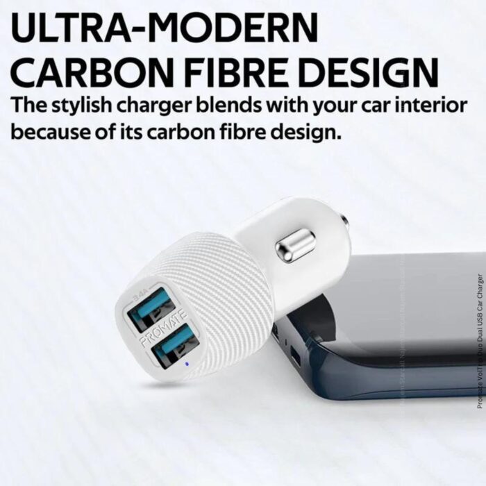 Promate VolTrip Duo Dual USB Car Charger - Image 3