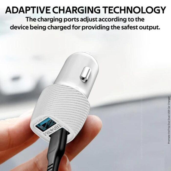 Promate VolTrip Duo Dual USB Car Charger - Image 4