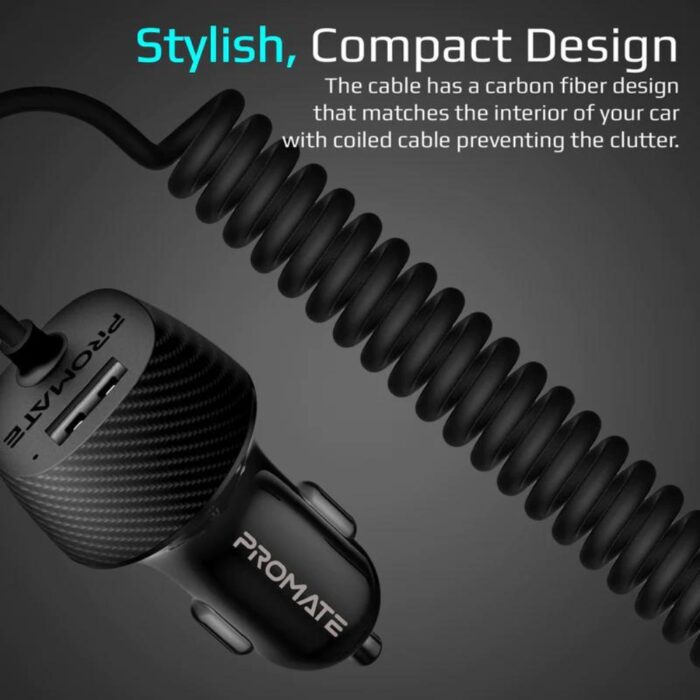 Promate VolTrip-Uni Universal Car Charger 3.4A - Image 3